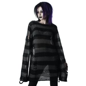Killstar Ash Distressed Sweater L